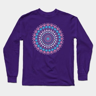 Purple Mandala Dotted Long Sleeve T-Shirt